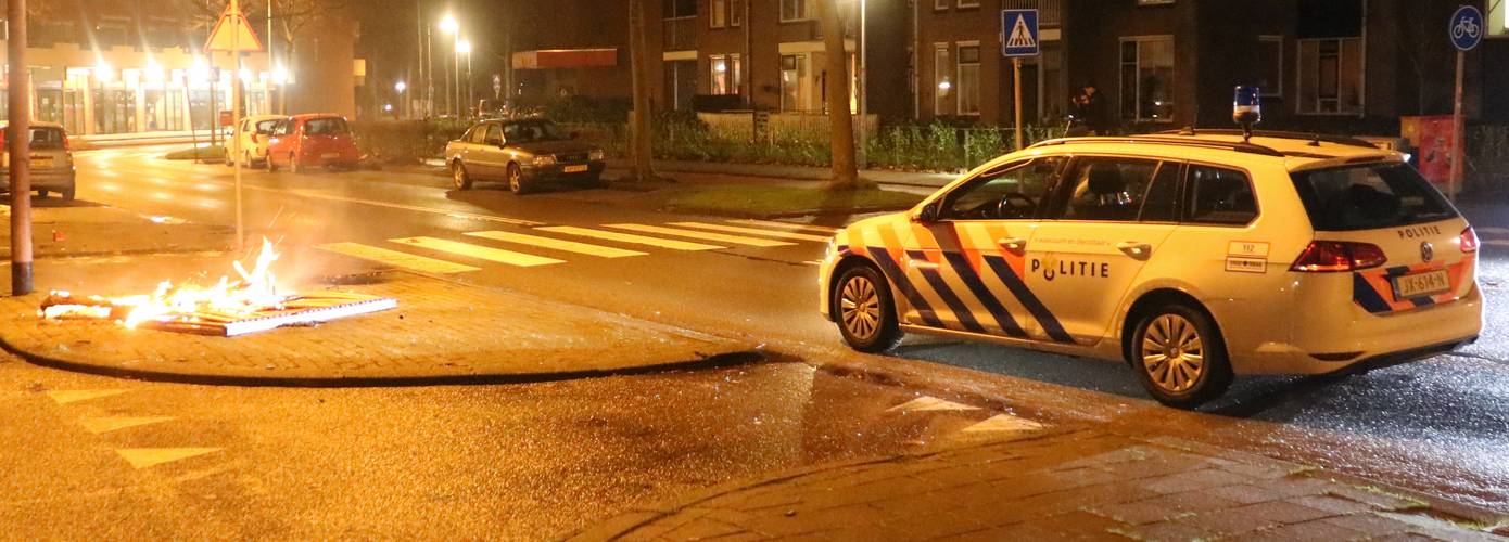 Lattenbodem bed in de brand op kruising Groningen