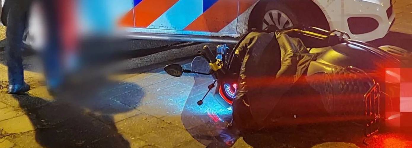 Scooterrijder aangehouden na achtervolging in de stad Groningen