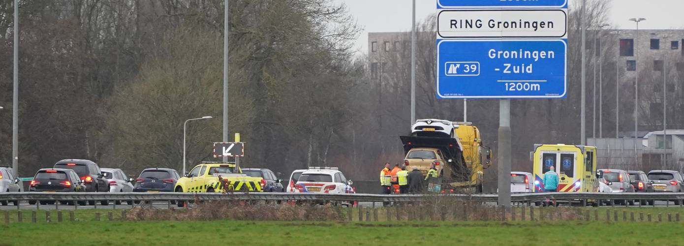 File door ongeval op A28 bij Haren