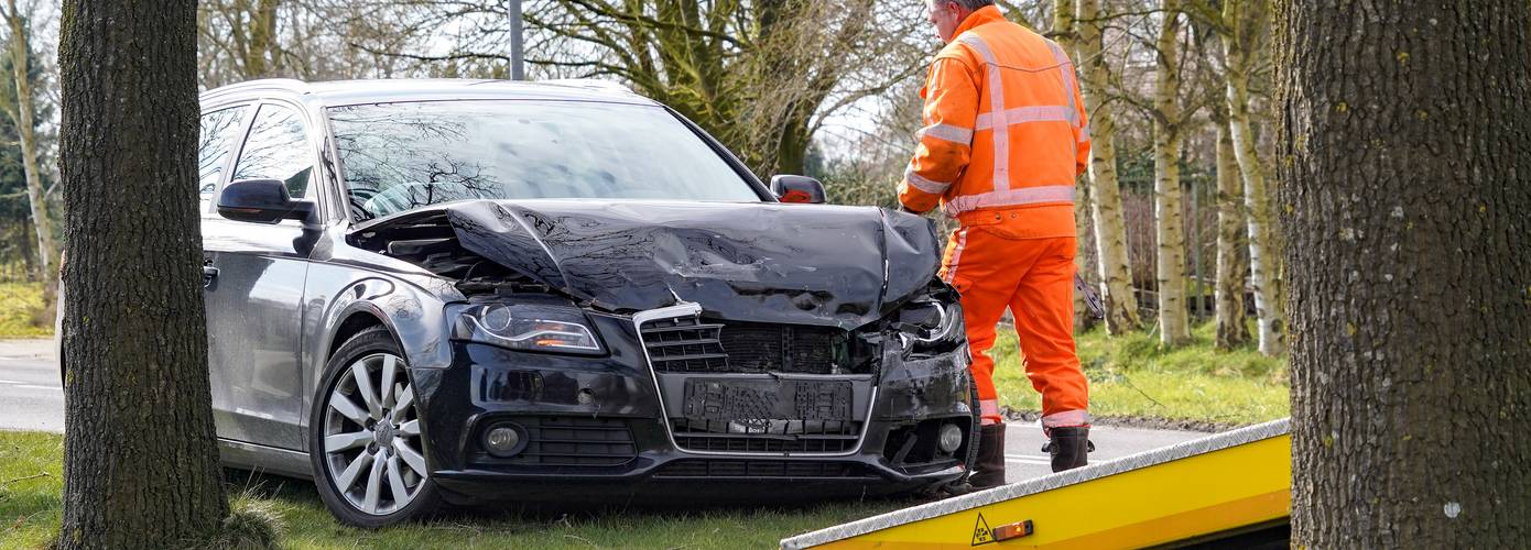 Overstekende eekhoorn zorgt voor ongeval met veel schade (video)