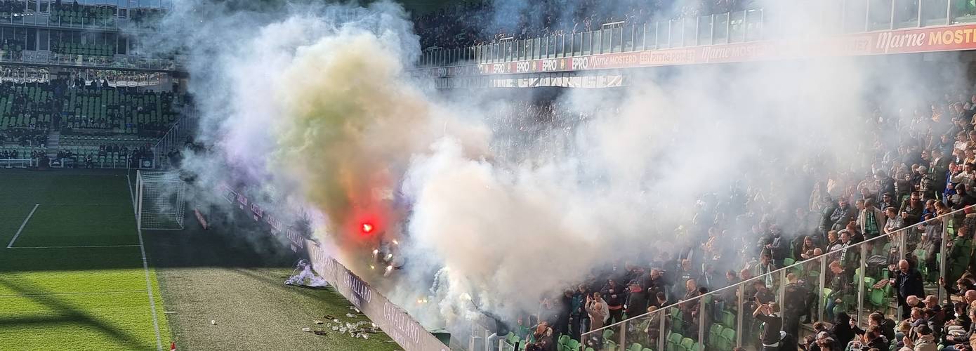 Vijf stadionverboden opgelegd naar aanleiding van vuurwerk tijdens FC Groningen – Ajax