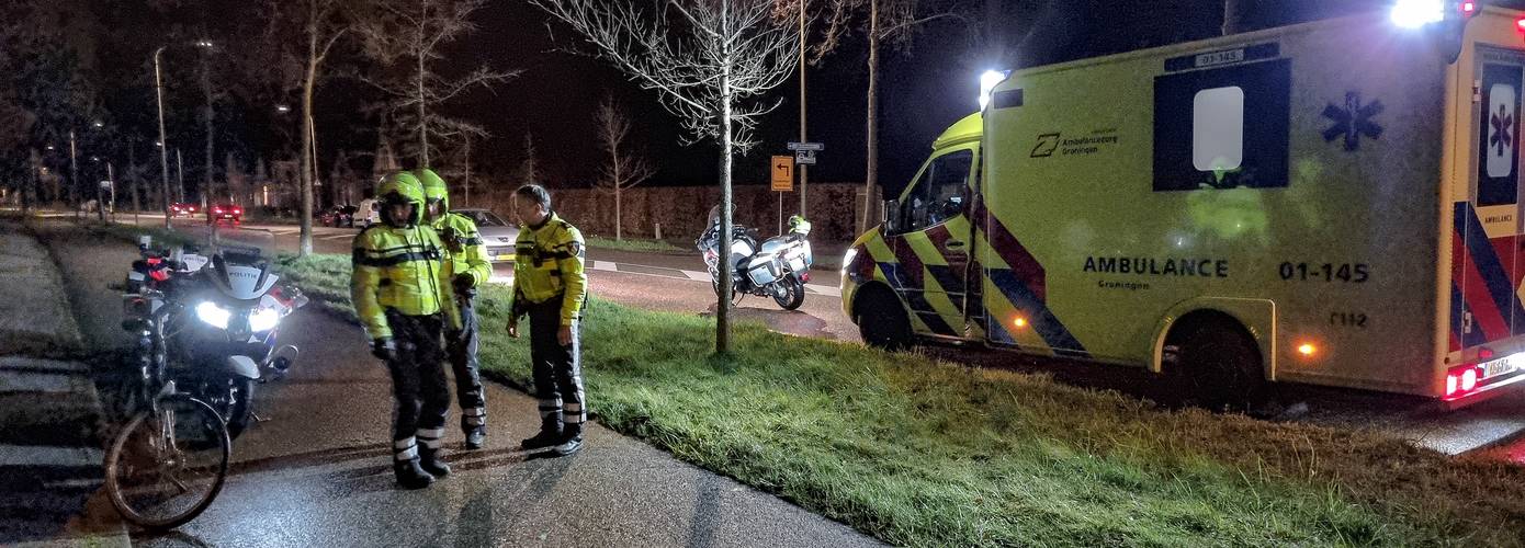 Fietser gewond bij valpartij op fietspad in Haren