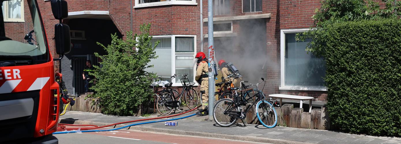 Forse rookontwikkeling bij woningbrand in Groningen