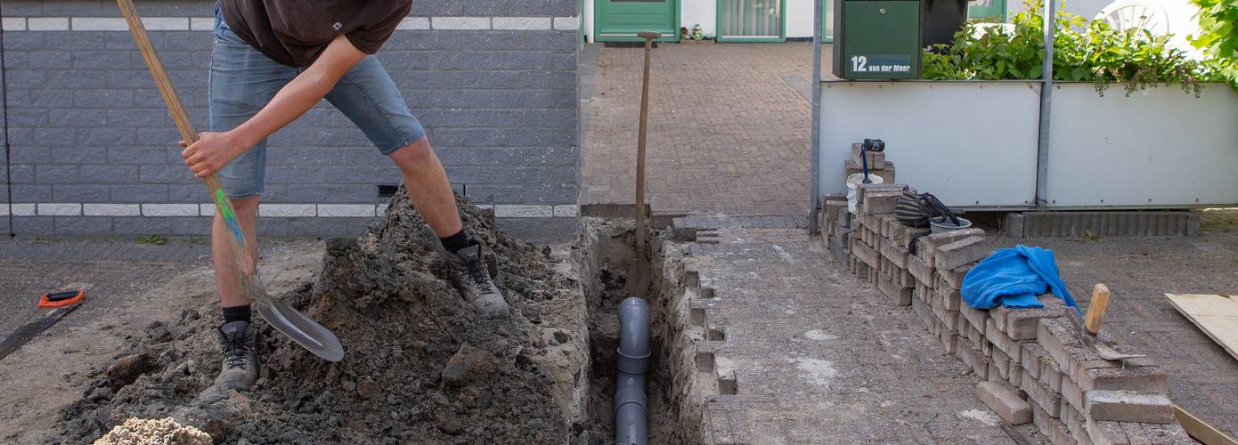 Start aanleg warmtenet bij bungalows De Larix in Selwerd