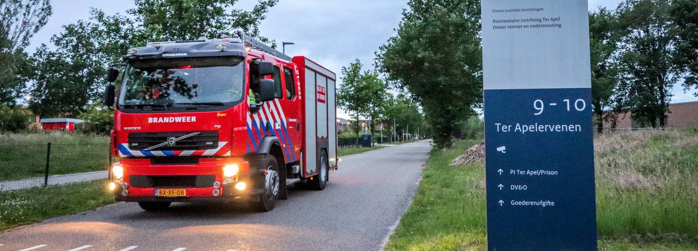 Brand in cel Penitentiaire Inrichting (PI) in Ter Apel