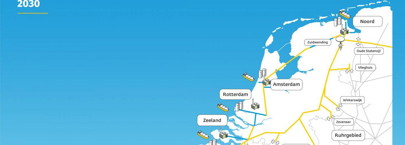 Gasunie start met aanleg waterstofnetwerk Nederland