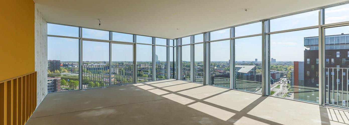 Te koop in Groningen: Penthouse met panoramisch uitzicht richting alle zijden van de stad 