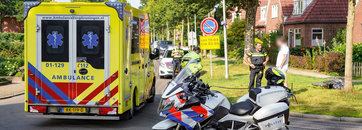 Aanrijding tussen automobilist en fietsster in Haren