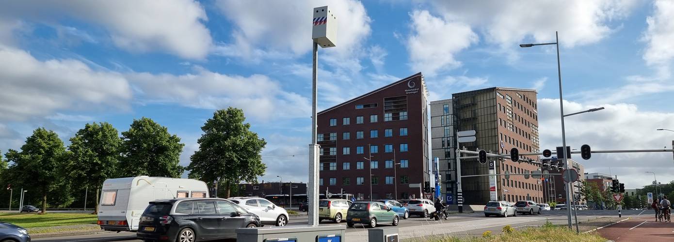 Let op! Ook een nieuwe flitspaal geplaats in de stad Groningen