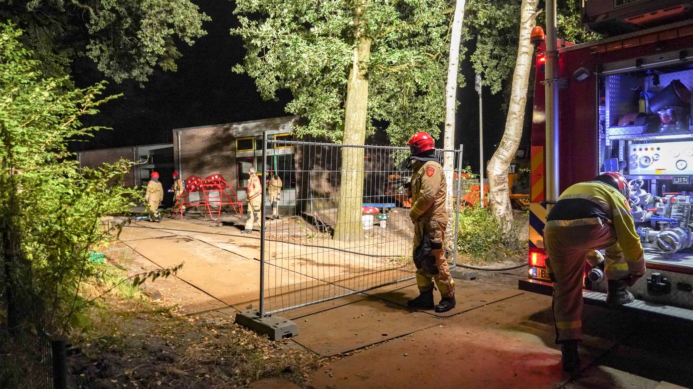 Brandje bij voormalig schoolgebouw in Haren