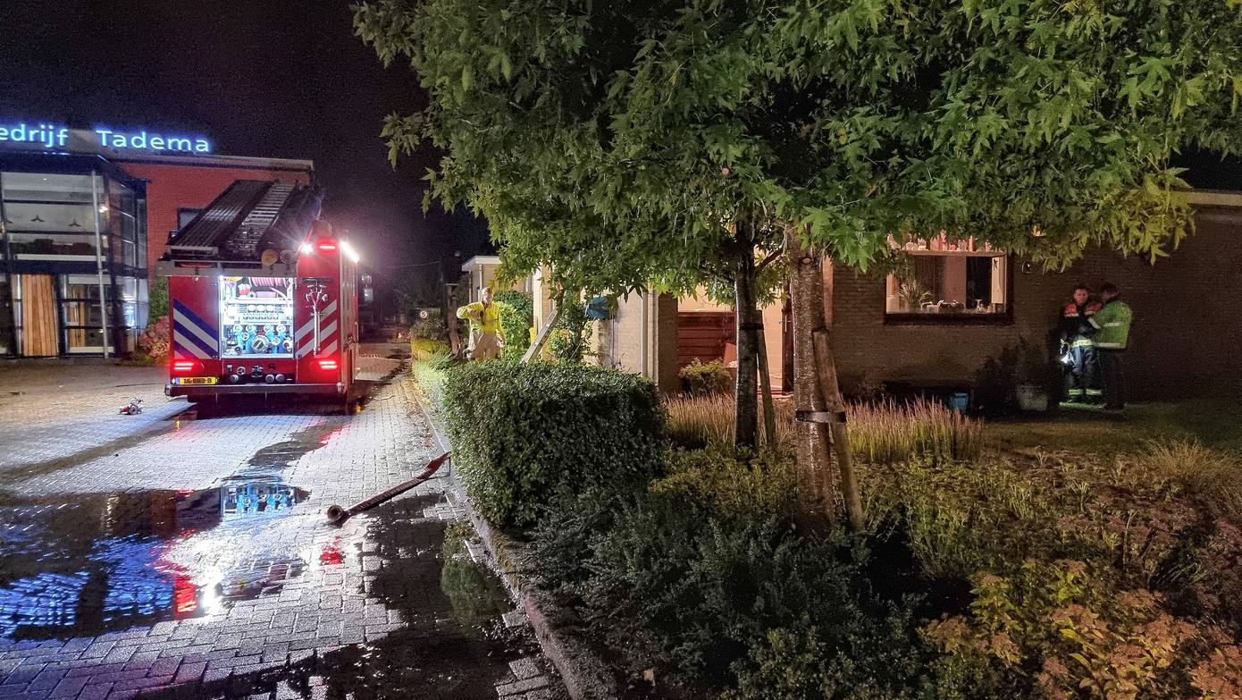 Kelder van woning loopt vol met water door hevige regenval