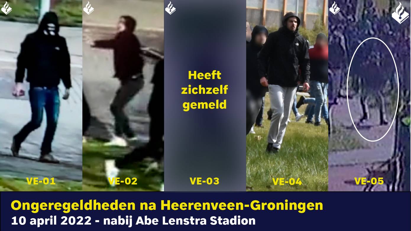 Opsporing Verzocht toont beelden van vijf gewelddadige hooligans 