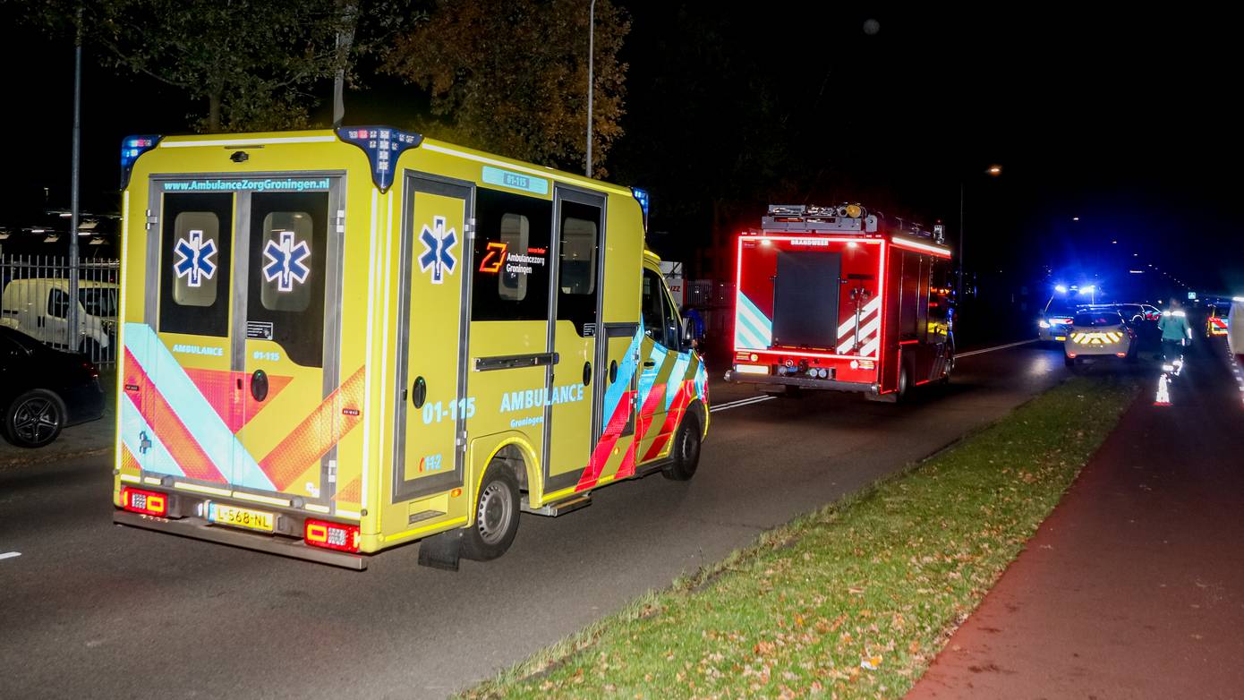 Traumateam ter plaatse bij ernstig eenzijdig ongeval in Groningen