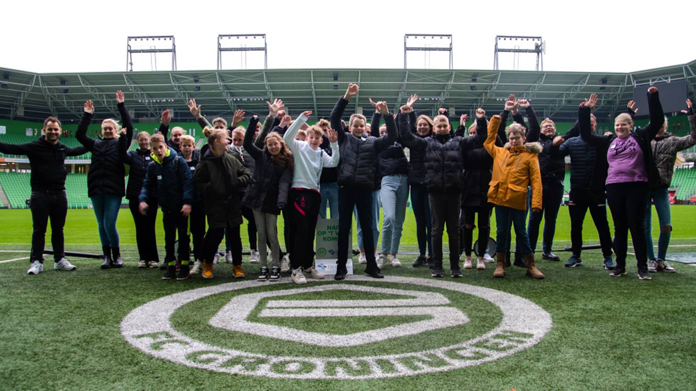 Scholieren denken in stadion FC Groningen mee over meer bewegen