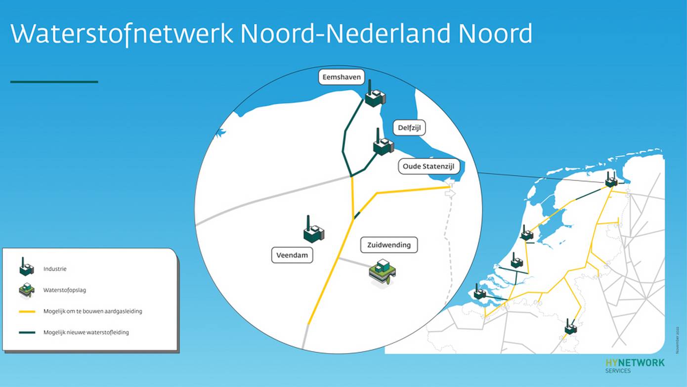 Plannen Gronings deel van landelijk waterstofnetwerk voorgelegd aan omgeving