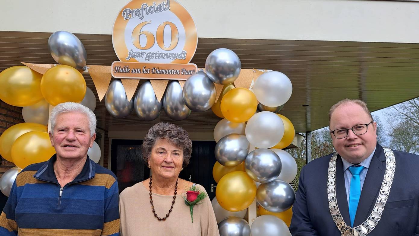 Echtpaar Nijp- Oostema uit Appingedam 60 jaar getrouwd