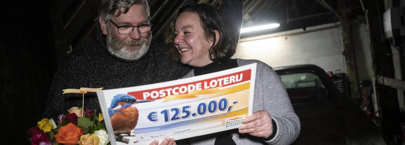 1 miljoen euro van de Postcode Loterij valt in Veendam