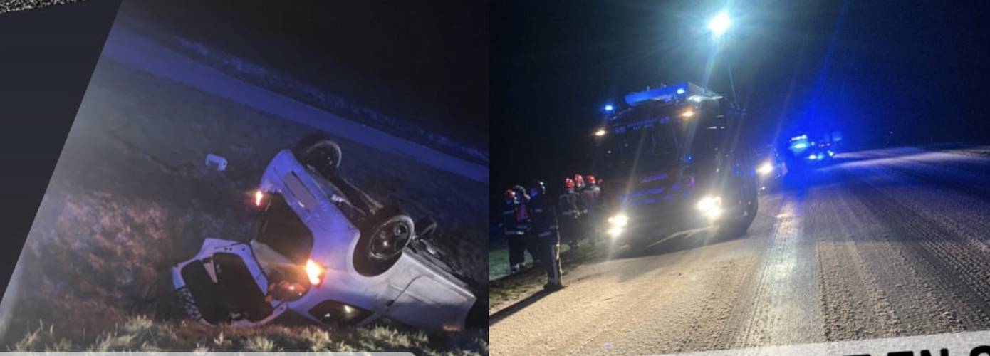 Auto op de kop in de sloot bij Ter Apel