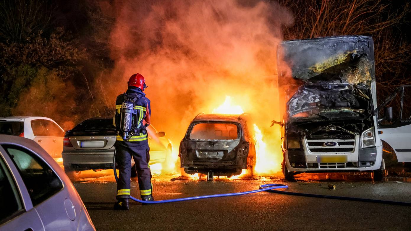 Man (29) na korte achtervolging aangehouden voor autobrand bij Kardinge Groningen