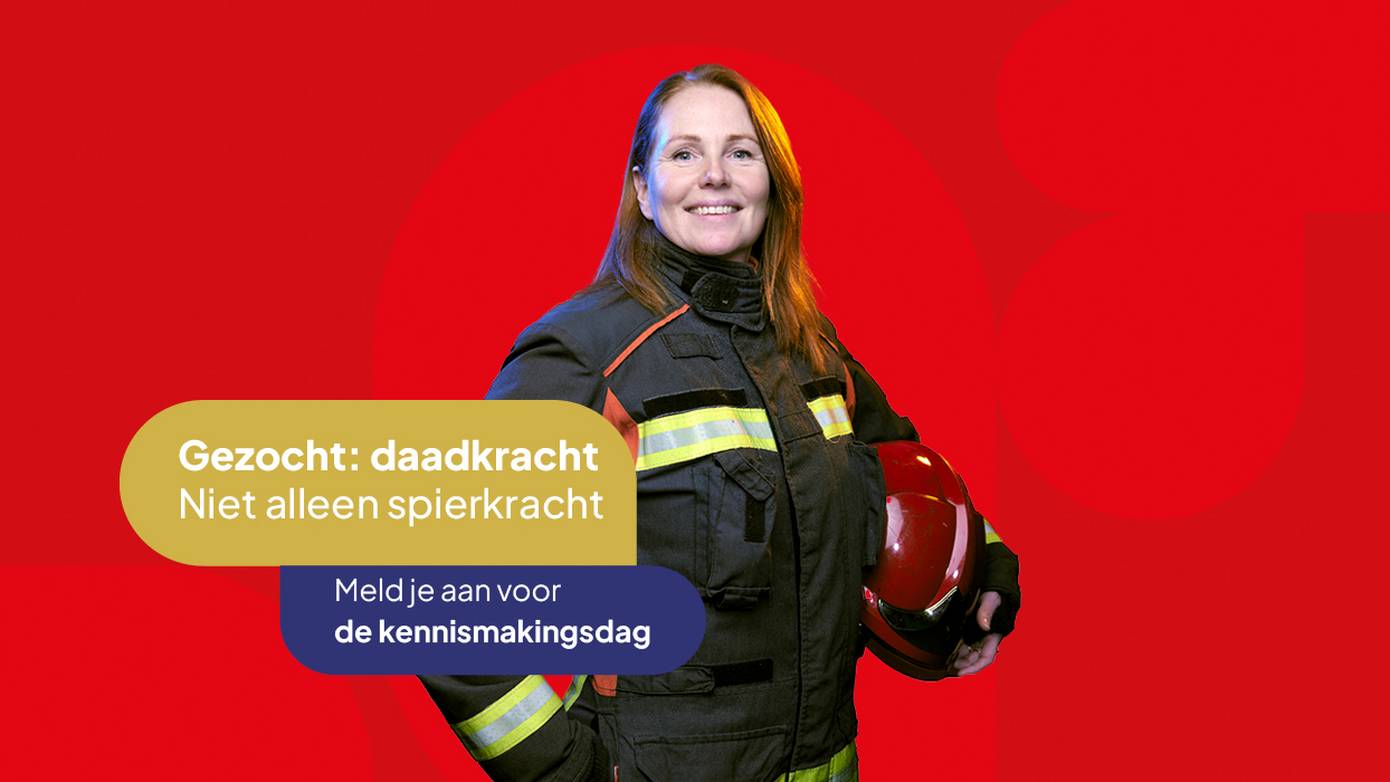 Brandweer Groningen start wervingscampagne beroepsmedewerkers 