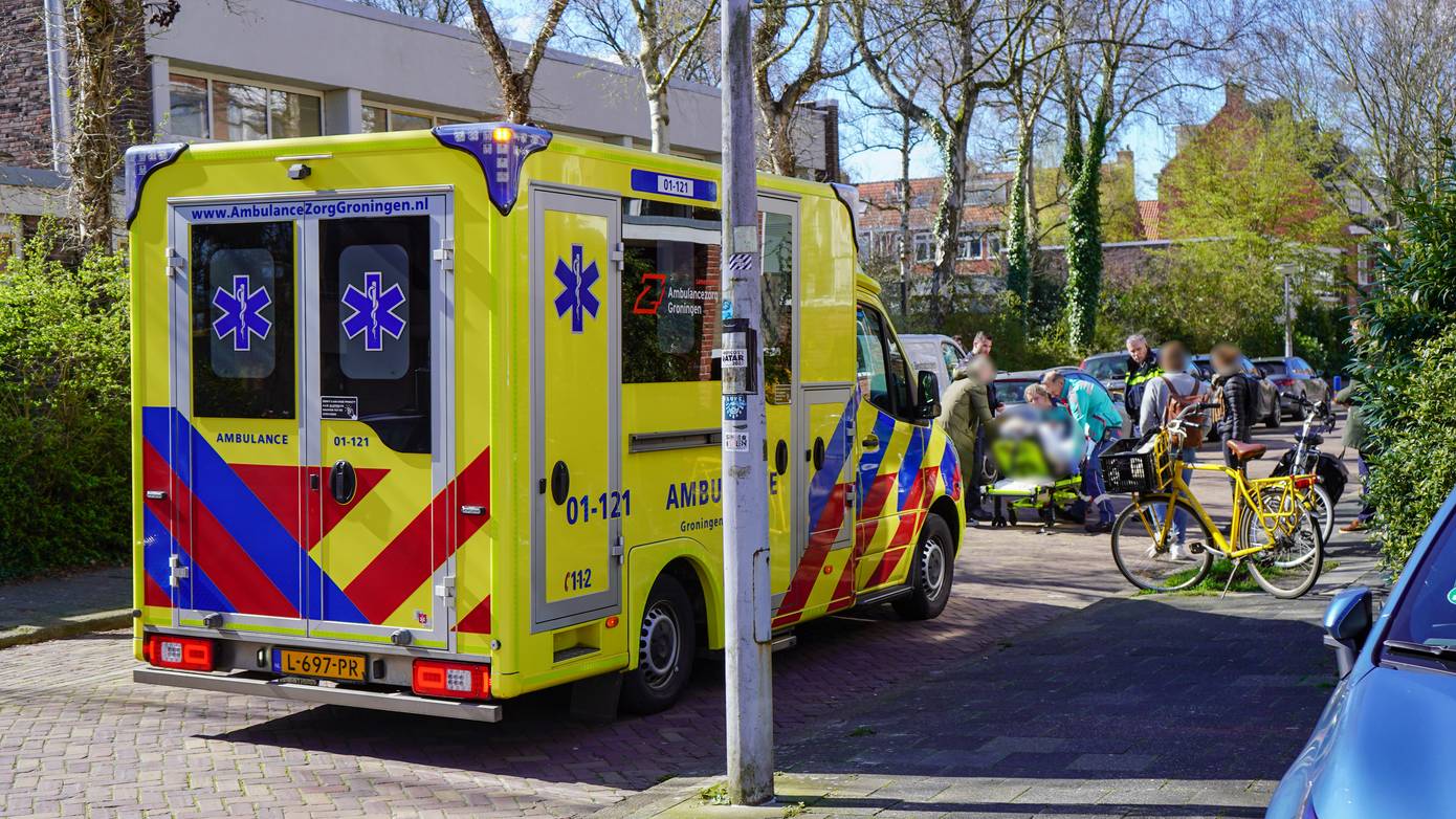 Fietsster raakt gewond bij harde val in Groningen