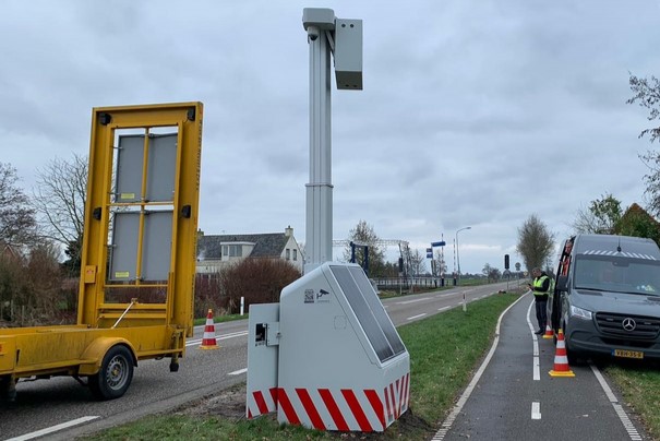 Let op! Mobiele flitspaal verplaatst naar Groningen