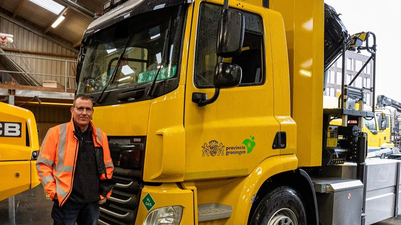 Provincie gaat vanaf maart rijden met vrachtwagen op waterstof