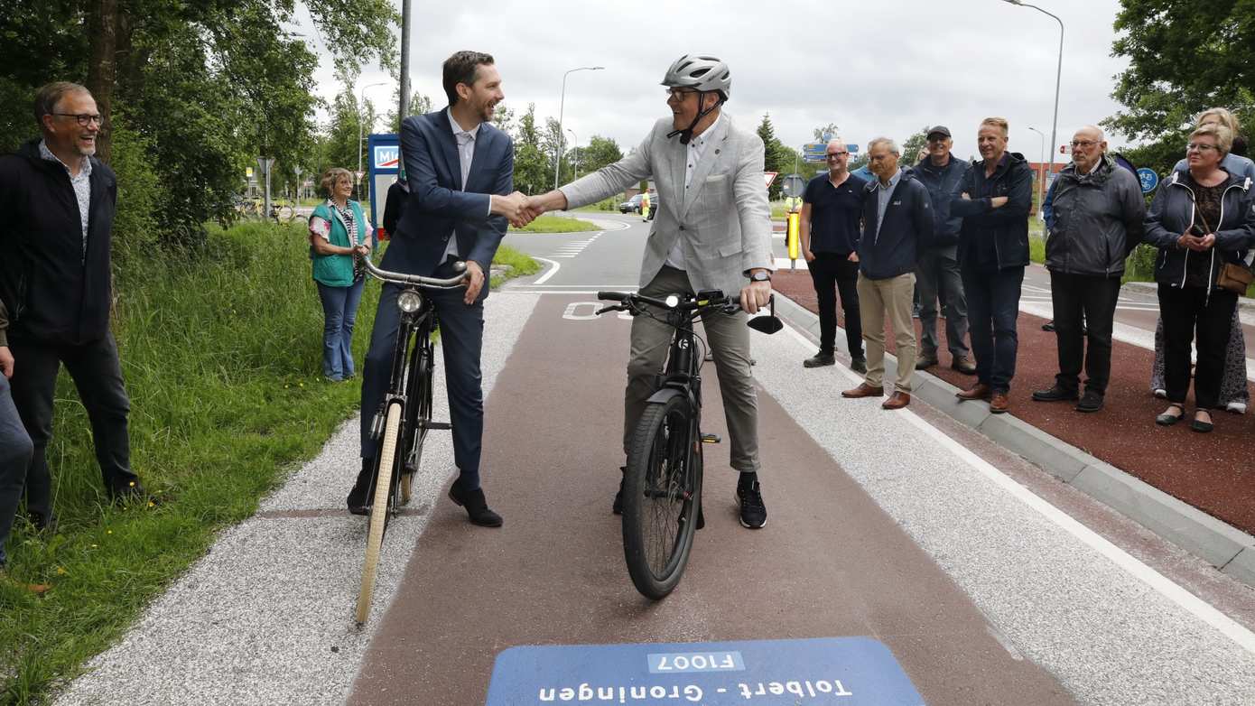 Eerste deel Doorfietsroute Leek - Groningen klaar