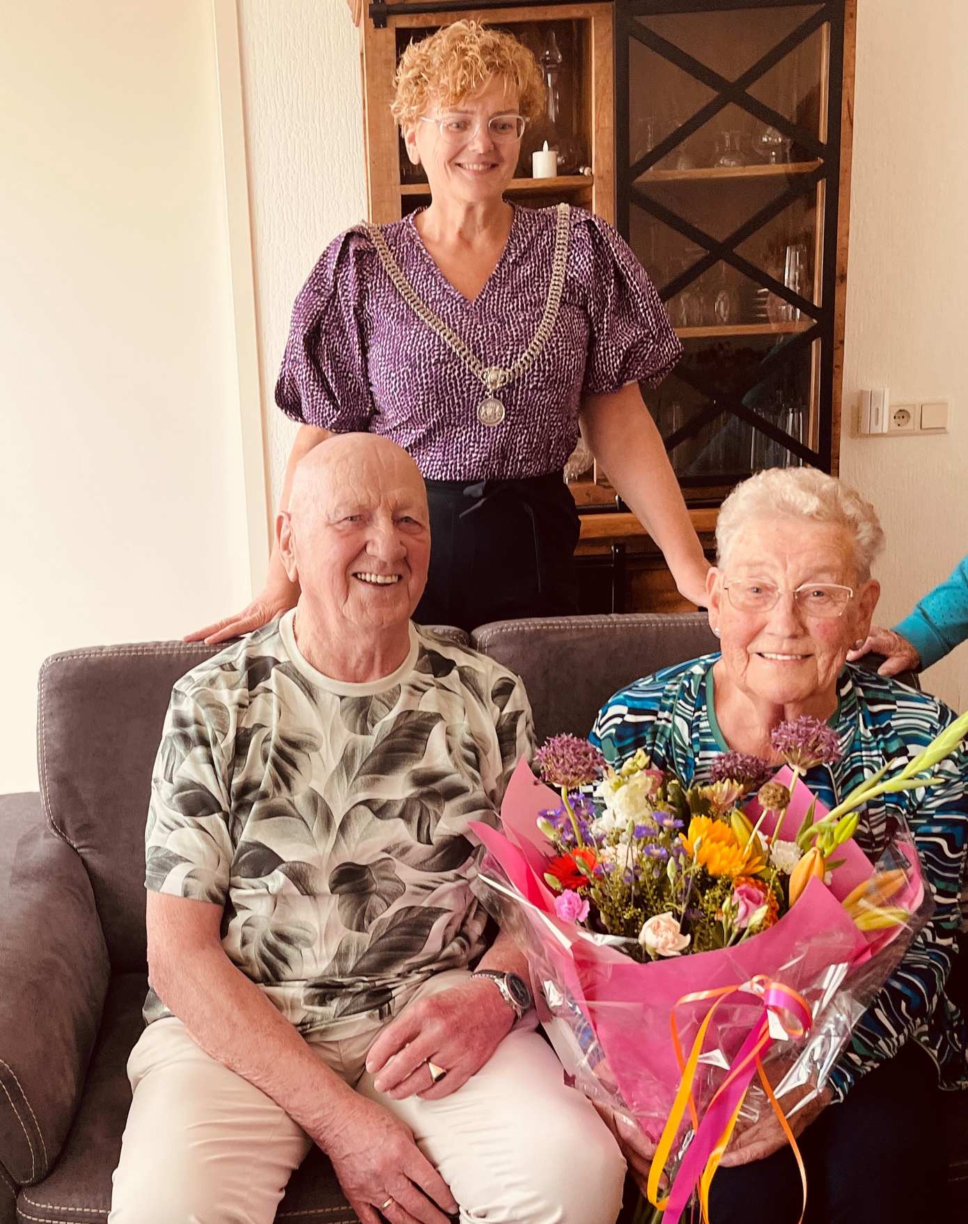 Woltjo en Dinie ook na 60 jaar huwelijk nog een beetje verliefd