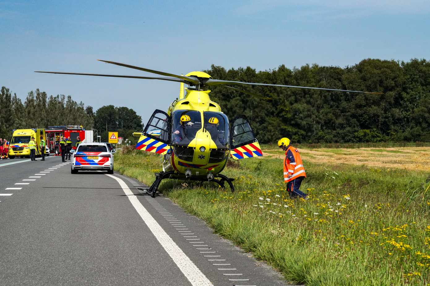 Persoon aangereden door vrachtwagen op N366 ter hoogte van AZC Ter Apel