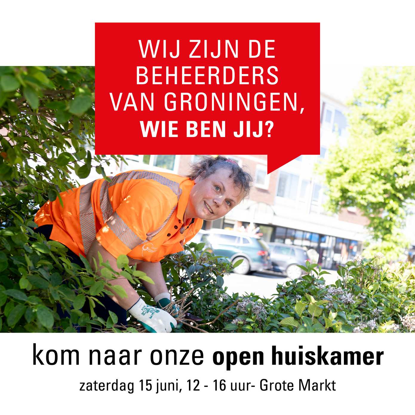 Open Huiskamer, zaterdag 15 juni Grote Markt