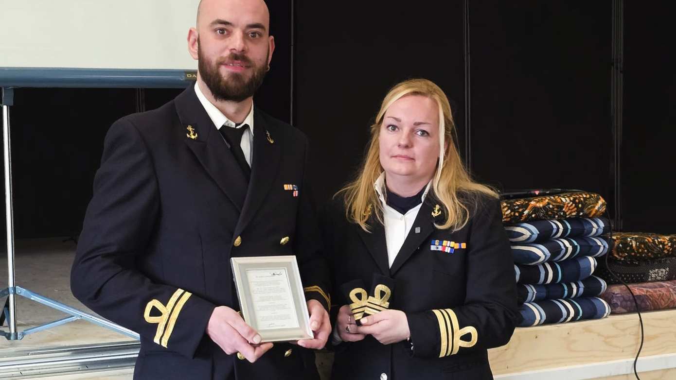 Wisseling van de wacht bij Zeekadetkorps Delfzijl 