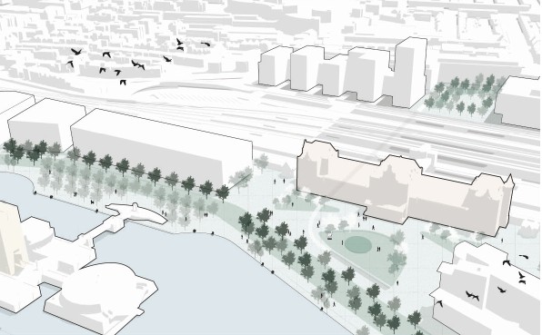 Stationsgebied krijgt groene stadsentree: Stadsbalkon verdwijnt