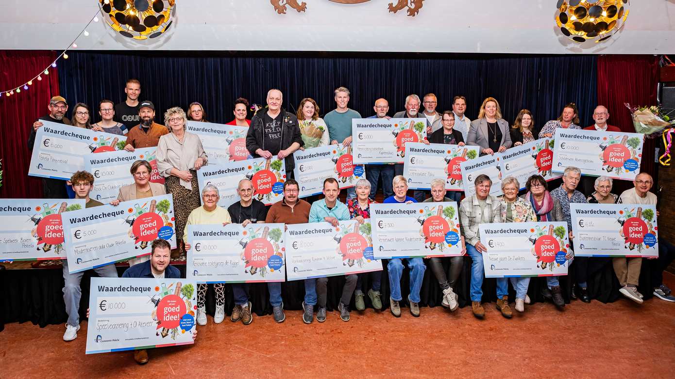Feestelijke bijeenkomst: 18 projecten ontvangen samen ruim €120.000