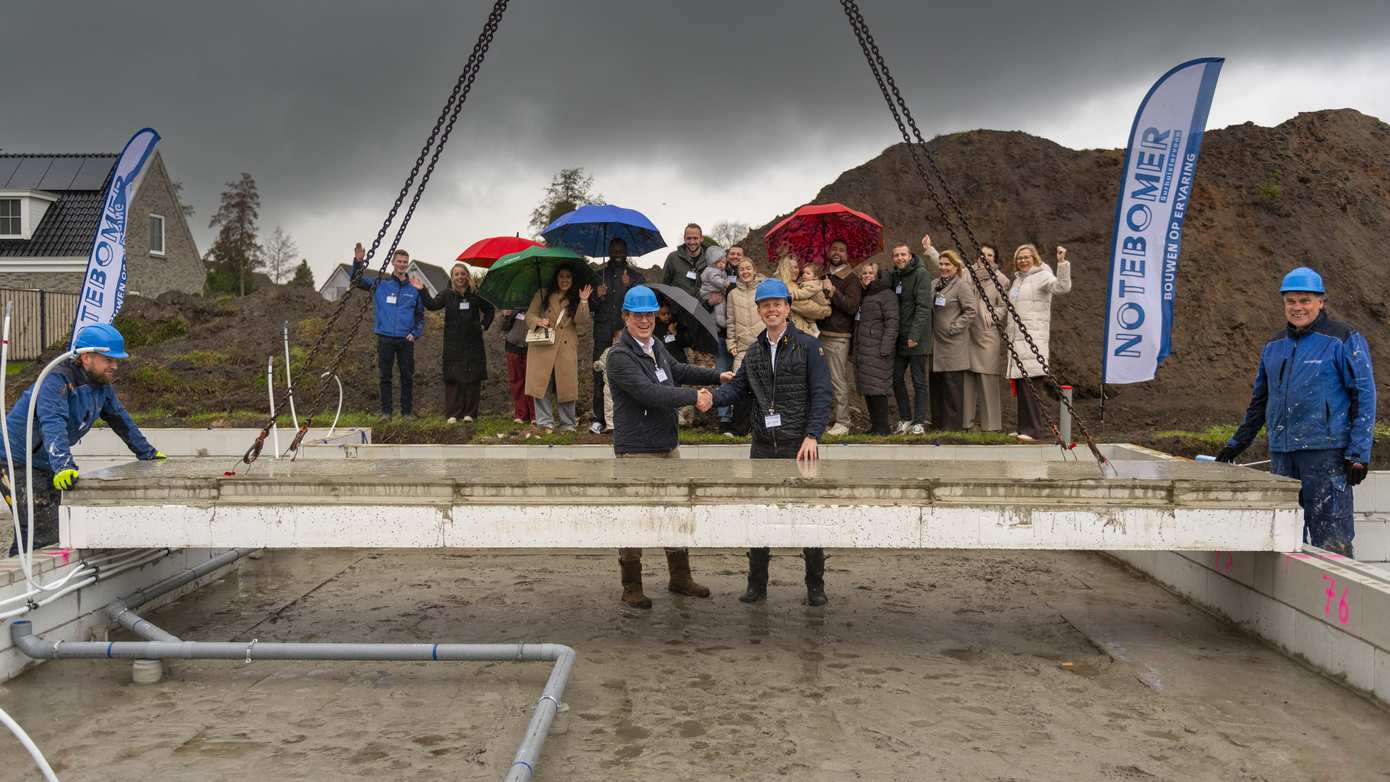 Start bouw zes woningen aan de Grietmansweg in Marum