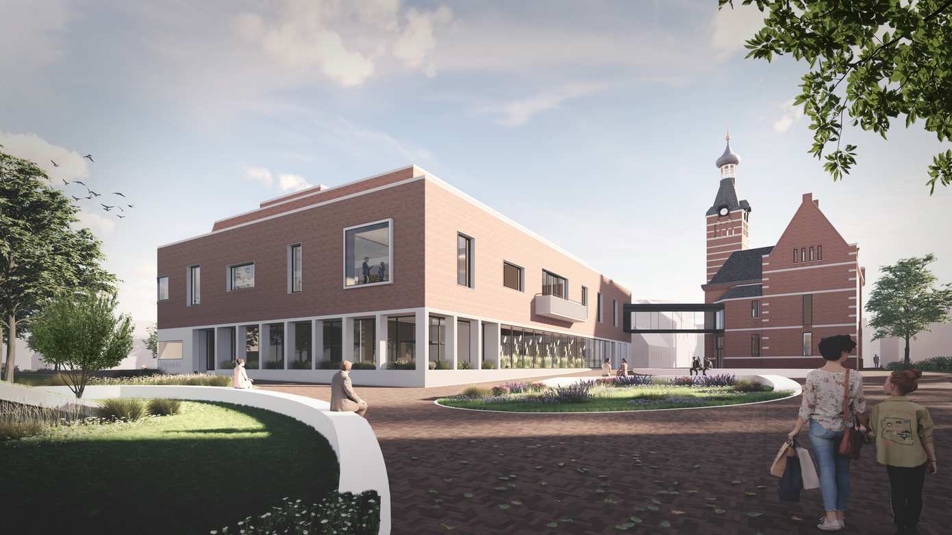 Eerste van tweehonderd palen voor nieuw gemeentehuis de grond in