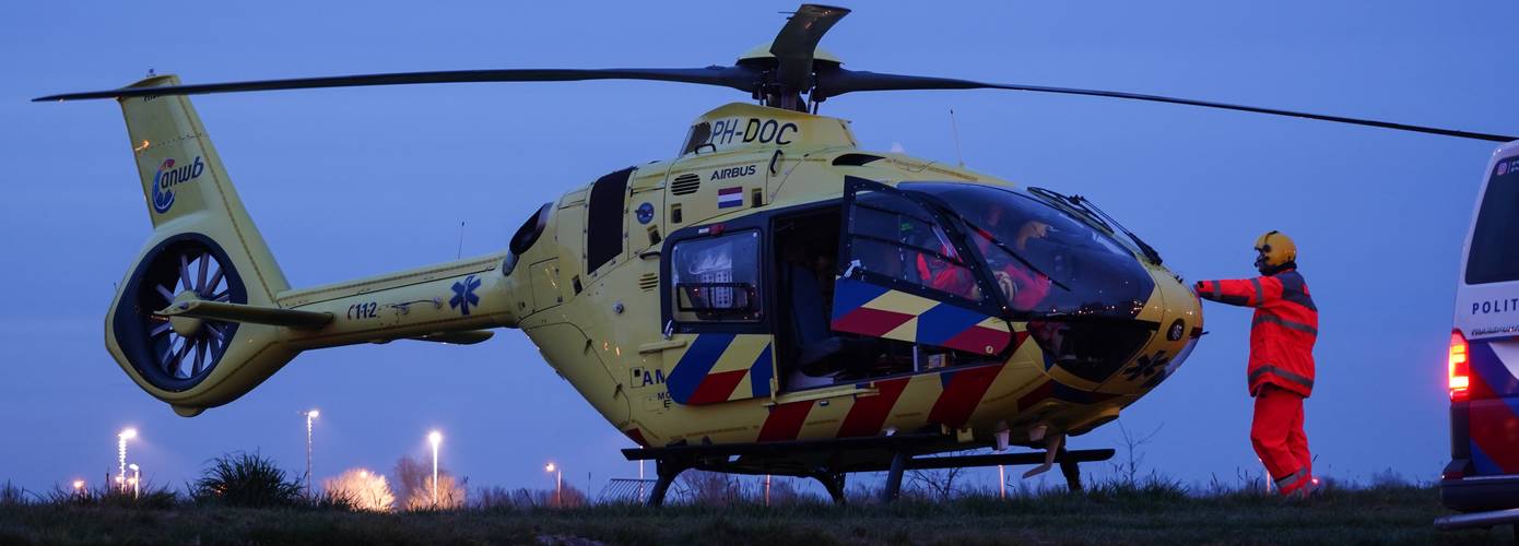Traumahelikopter ingezet bij ernstig ongeval met twee zwaargewonden
