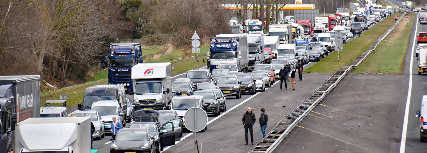 Ook dit jaar flink veel minder files in Nederland dan voor corona